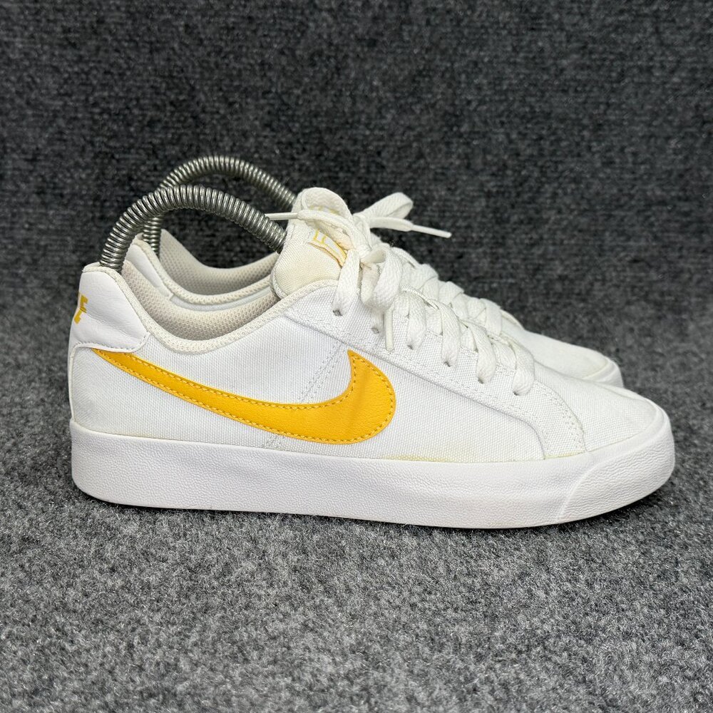 Nike Court Royale AC Canvas Shoes Women's 6 White Topaz Gold‎ Athletic Sneakes